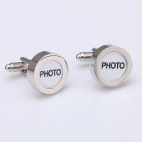 Messing Manchetknopen, geplatineerd, voor de mens, 27mm, Verkocht door pair