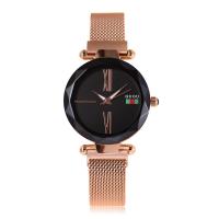 Reloj de joyería unisex GUOU®, Vidrio, con Aleación de titanio, chapado, Resistente al agua de la vida & para mujer, más colores para la opción, 34x9mm, longitud aproximado 7.8 Inch, Vendido por UD