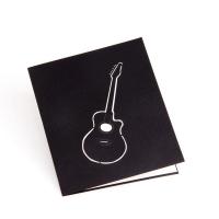 Cartão, papel, guitarra, feito à mão, com envelope & Efeito 3D, 130x150mm, vendido por PC