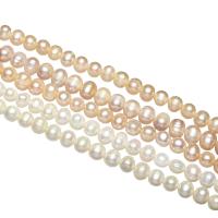 Krumpir Kulturan Slatkovodni Pearl perle, prirodan, različitih stilova za izbor, 7-8mm, Rupa:Približno 0.8mm, Prodano Per Približno 14 inčni Strand