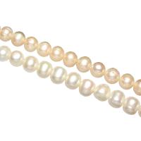 Runde ferskvandskulturperle Beads, Ferskvandsperle, naturlig, flere farver til valg, 11-12mm, Hole:Ca. 0.8mm, Solgt Per Ca. 15.5 inch Strand