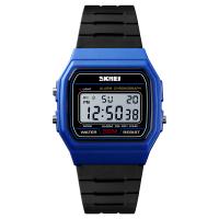 Reloj unisex de la joyería de SKmei®, silicona, con plástico ABS & acero inoxidable, chapado, 50M impermeable & unisexo & ajustable & LED, más colores para la opción, 35x38x9mm, 16mm, longitud aproximado 9.2 Inch, Vendido por UD