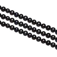 Kartoffel ferskvandskulturperle Beads, Ferskvandsperle, blå, 7-8mm, Hole:Ca. 0.8mm, Solgt Per Ca. 15 inch Strand