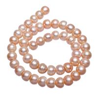 Perles nacres pommes de terre de culture d'eau douce, perle d'eau douce cultivée, pomme de terre, naturel, rose, 10-11mm, Trou:Environ 0.8mm, Vendu par Environ 15.7 pouce brin