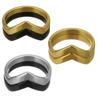 Bague en acier inoxydable, Placage, normes différentes pour le choix & pour femme, plus de couleurs à choisir, 13mm, 2PC/lot, Vendu par lot