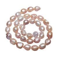 Kartoffel ferskvandskulturperle Beads, Ferskvandsperle, naturlig, blandede farver, 9-10mm, Hole:Ca. 0.8mm, Solgt Per Ca. 15 inch Strand