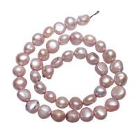 Prátaí Saothraithe coirníní Péarla Fionnuisce, Pearl Fionnuisce, nádúrtha, corcra, 9-10mm, Poll:Thart 0.8mm, Díolta Per Thart 14 Inse Snáithe