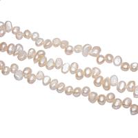 Barokní kultivované sladkovodní perle, Sladkovodní Pearl, Nuggets, přírodní, bílý, 8-9mm, Otvor:Cca 0.8mm, Prodáno za Cca 14.5 inch Strand