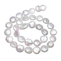 Perles nacres baroques de culture d'eau douce , perle d'eau douce cultivée, pepite, naturel, blanc, 11-12mm, Vendu par Environ 15.7 pouce brin