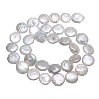 Perlas Patata Freshwater, Perlas cultivadas de agua dulce, natural, Blanco, 11-12mm, agujero:aproximado 0.8mm, Vendido para aproximado 15.3 Inch Sarta