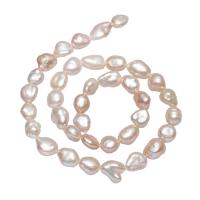 Barokní kultivované sladkovodní perle, Sladkovodní Pearl, Nuggets, přírodní, nachový, 8-12mm, Prodáno za Cca 15 inch Strand