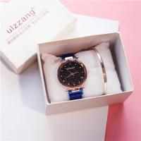 Women Wrist Watch Glass with Zinc Alloy Chinese watch movement starry design & for woman plated 33mm Approx 8.6 Inch  Sold By PC