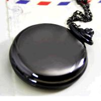 Modèle collier de montre, alliage de zinc, pistolet noir plaqué, pour femme, 45mm, Vendu par Environ 31.5 pouce brin