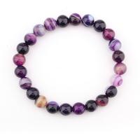 agate pourpre bracelet, 8mm, Vendu par Environ 7 pouce brin