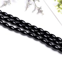 Natural Black Agaat kralen, Zwarte Agaat, verschillende grootte voor keus, Per verkocht Ca 15 inch Strand