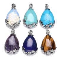 Quartz Gemstone Pendants Approx 2-3mm Sold By PC