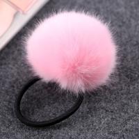 cordon élastique en nylon élastique de bijoux de cheveux, avec Peluche, Mignon & pour femme, plus de couleurs à choisir, 70mm, Vendu par PC