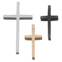 Roestvrij staal Cross Hangers, Oversteken, plated, verschillende grootte voor keus, meer kleuren voor de keuze, Gat:Ca 3.5mm, Verkocht door PC