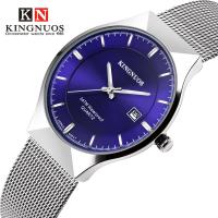 Kingnuos® Smykker Watch, Glas, med Stainless Steel & Zinc Alloy, forgyldt, Livsbestandig & for mennesket, flere farver til valg, 38x6mm, Længde Ca. 9 inch, Solgt af PC