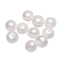 Přírodní sladkovodní perly perlí, Sladkovodní Pearl, Brambor, bílý, 10-11mm, Otvor:Cca 0.8mm, 10PC/Bag, Prodáno By Bag