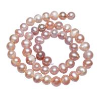 Grânulos pérolas cultivads de água doce, Pérolas de água doce, Batata, naturais, roxo, 8-9mm, Buraco:Aprox 0.8mm, vendido para Aprox 14 inchaltura Strand