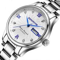 Kingnuos® Nakit Watch, Staklo, s Nehrđajući čelik & Cink Alloy, pozlaćen, Život otporan na vodu & za čovjeka & s Rhinestone, više boja za izbor, 39mm, Dužina Približno 9.4 inčni, Prodano By PC