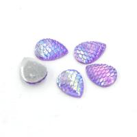 Resin Rhinestone Hår tilbehør DIY Fund, Teardrop, for kvinde, flere farver til valg, 13x18mm, 20pc'er/Lot, Solgt af Lot