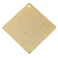 Brass Korut Riipukset, Messinki, Vinoneliö, platinoidut, 35x35x1mm, Reikä:N. 1.5mm, 20PC/erä, Myymät erä