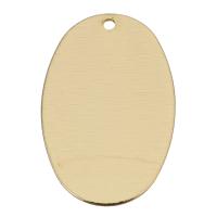 Brass Korut Riipukset, Messinki, Flat Oval, platinoidut, 17x27x0.50mm, Reikä:N. 1mm, 100PC/erä, Myymät erä