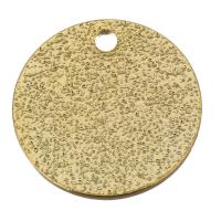 Mosaz Šperky Přívěsky, Flat Round, skutečný pozlacené, 12x1mm, Otvor:Cca 1mm, 100PC/Lot, Prodáno By Lot