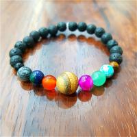 Lava Bracelet, le Gemstone, unisex & stíleanna éagsúla do rogha, Díolta Per Thart 7.4 Inse Snáithe