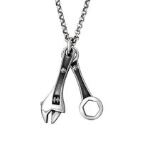 Titantium acciaio pendente di European, unisex & Annerire, 16x47mm, Foro:Appross. 5mm, Venduto da PC