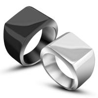 Titantium Steel fingerring, Titanium Stål, forgyldt, Unisex & forskellig størrelse for valg, flere farver til valg, Solgt af PC