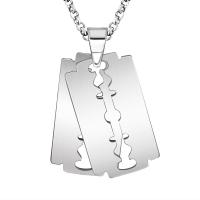 Pendentifs en titane, Acier titane, Razor Blade, unisexe & styles différents pour le choix, couleur originale, 24x42mm, Trou:Environ 5mm, Vendu par PC