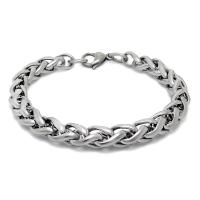 Titanium Staal Armband, verschillende lengte voor keuze & voor de mens, oorspronkelijke kleur, Verkocht door Strand