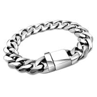 Titanium Stål Armbånd, twist oval kæde & for mennesket & sværte, Solgt Per Ca. 8.5 inch Strand