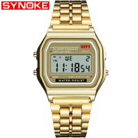 Synoke® Unisex Nakit Watch, Cink Alloy, s Smola, pozlaćen, Život otporan na vodu & bez spolne razlike & luminated, više boja za izbor, 35.37x8.89mm, Dužina Približno 8.6 inčni, Prodano By PC