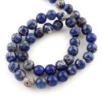 A pedra do rei grânulos, miçangas, Roda, tamanho diferente para a escolha, azul, Buraco:Aprox 1mm, vendido para Aprox 15.5 inchaltura Strand