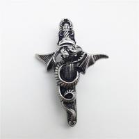 Stainless Steel Pendants Sword blacken Approx 2-4mm Sold By PC