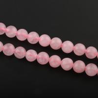 Φυσικό ροζ χαλαζία χάντρες, Rose Quartz, Γύρος, φυσικός, διαφορετικό μέγεθος για την επιλογή, Τρύπα:Περίπου 1mm, Sold Per Περίπου 15.5 inch Strand