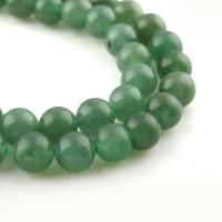 Aventurine χάντρες, Πράσινη Aventurine, Γύρος, φυσικός, διαφορετικό μέγεθος για την επιλογή, Sold Per Περίπου 15 inch Strand