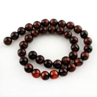 Tiger Eye Gyöngyök, Kerek, természetes, különböző méretű a választás, piros, Naponta eladott Kb 15 inch Strand