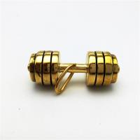 ステンレス鋼ジュエリーペンダント, ステンレス, バーベル, メッキ, 無色, 36x14mm, 穴:約 2-4mm, 売り手 パソコン