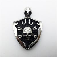 Stainless Steel Pendants Shield blacken Sold By PC