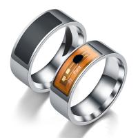 ROSTFRITT STÅL NFC Smart Ring, Unisex & olika storlek för val, fler färger för val, 8mm, Säljs av PC