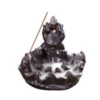 Porcelain Backflow Incense Burner, Poircealláin, Dragon, 120x115x100mm, Díolta De réir PC