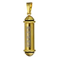 Bijoux pendentifs en acier inoxydable , Placage, 11x39x11mm, Trou:Environ 5x8.5mm, Vendu par PC