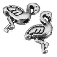 Zink legering Animalsk Perler, Zinc Alloy, Bird, antik sølv farve forgyldt, nikkel, bly & cadmium fri, 8x12x3mm, Hole:Ca. 1.5mm, 100pc'er/Lot, Solgt af Lot