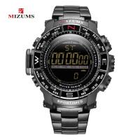 MIZUMS® Watch Collection Zinc Alloy with Glass & Stainless Steel plated Life water resistant & for man & luminated 48mm Length Approx 9 Inch Sold By PC