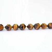 Tiger Eye perle, uglađen, različite veličine za izbor, jantar, Rupa:Približno 1mm, Prodano By Strand